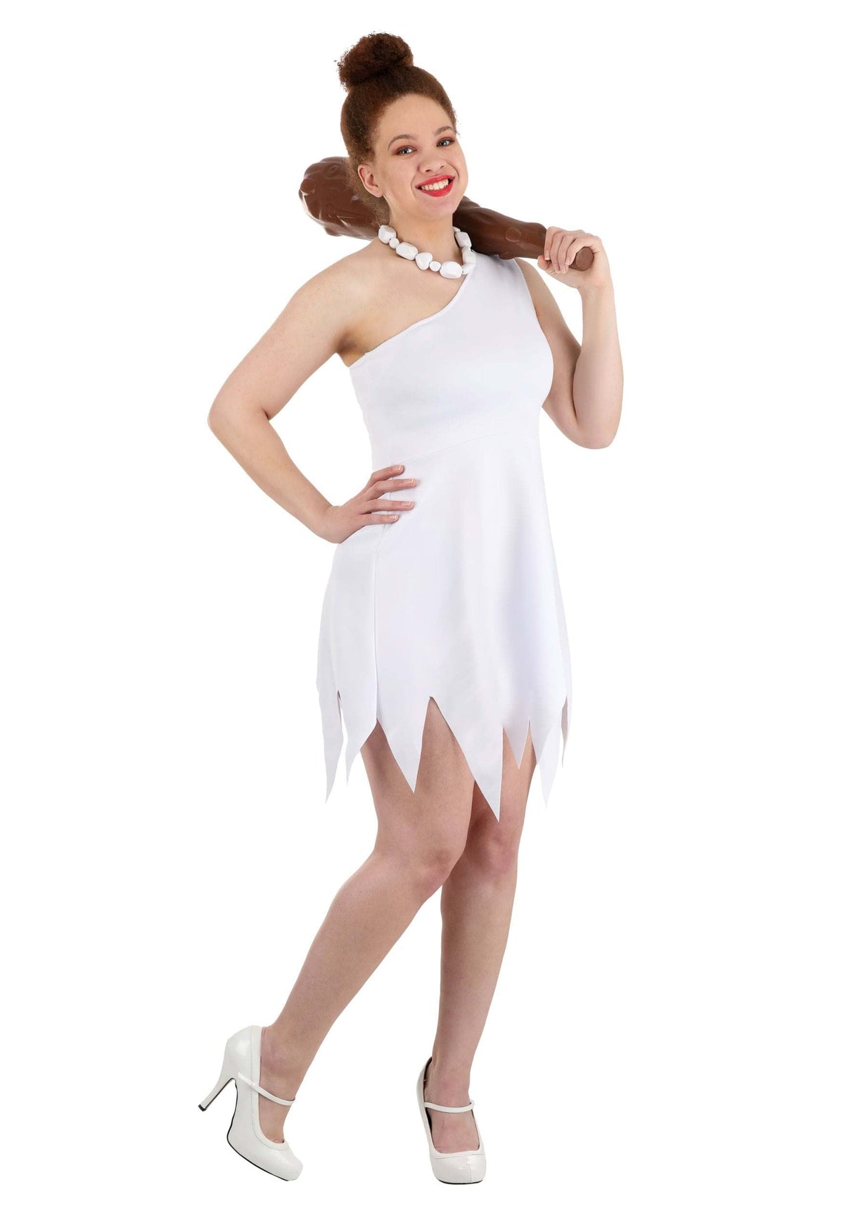 Wilma Costume for Women - Stone Age Character Dress with Accessories
