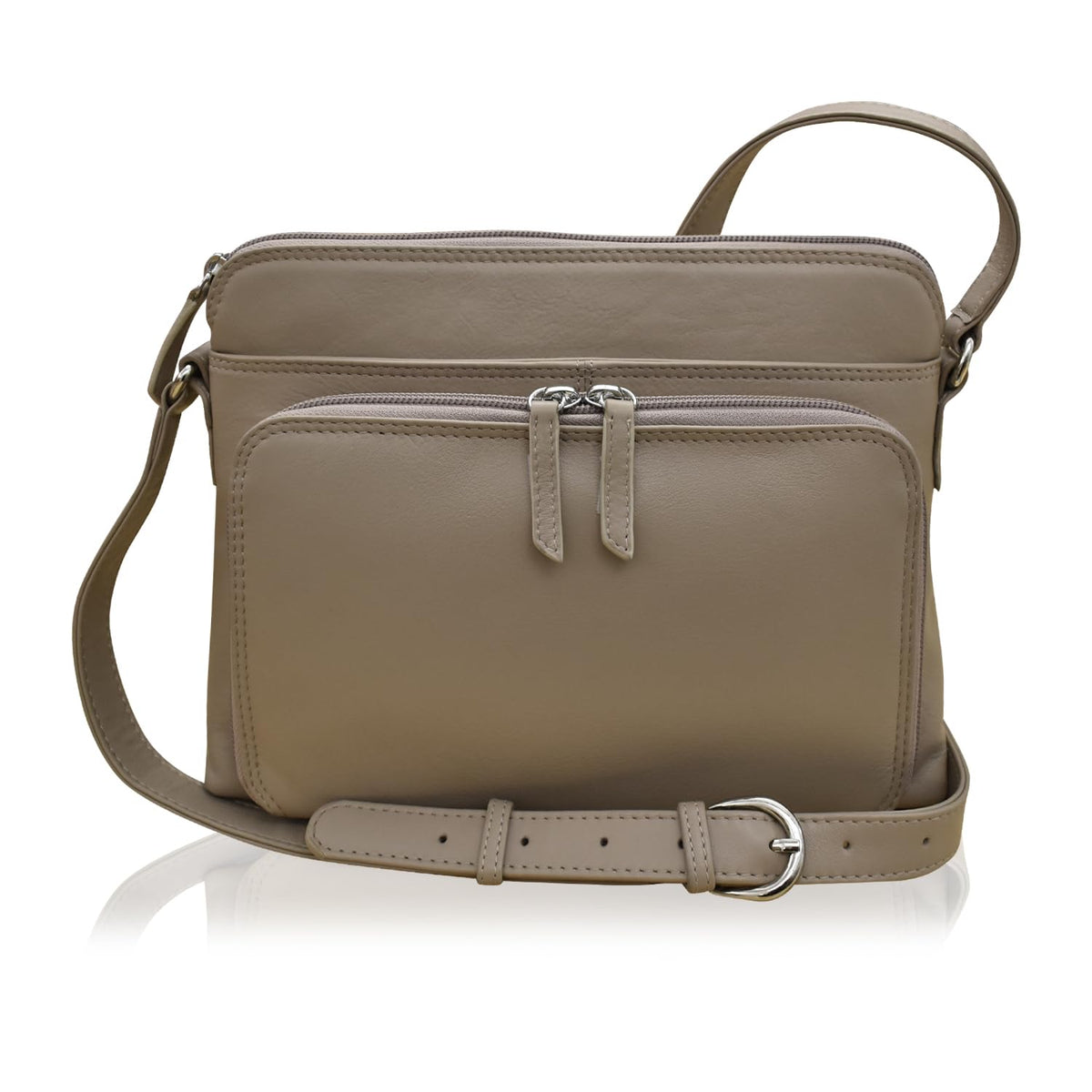 ili New York Genuine Leather Crossbody Bags for Women - Premium RFID Blocking Shoulder Bag Organizer with Adjustable Strap