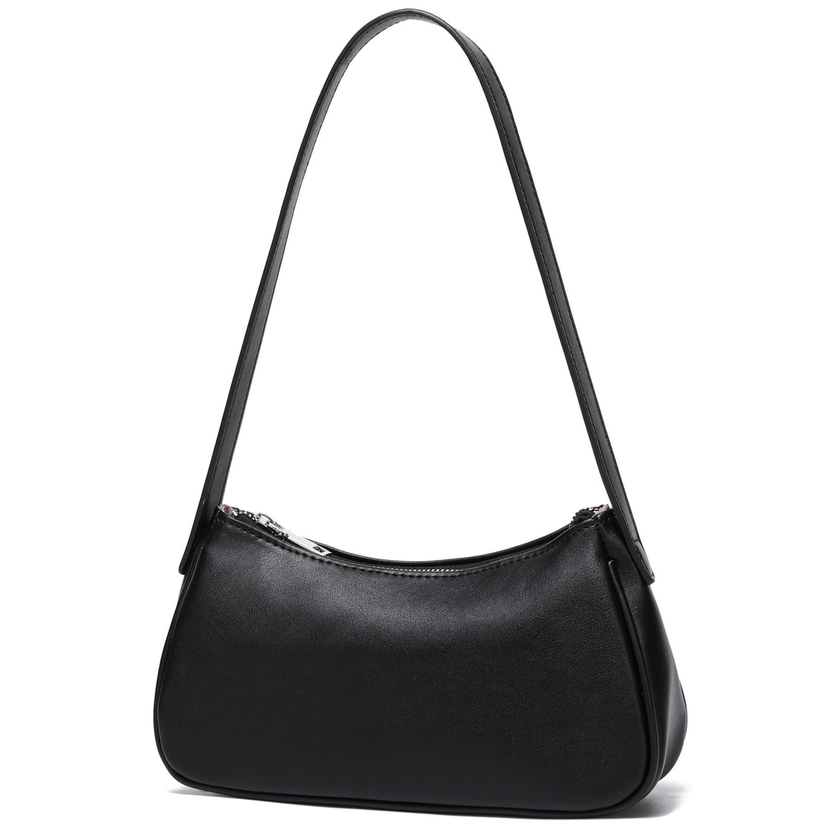Small Shoulder Bag for Women Cute Mini Purse Trendy Vegan Leather Y2k Crescent Handbag