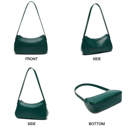 Small Shoulder Bag for Women Cute Mini Purse Trendy Vegan Leather Y2k Crescent Handbag