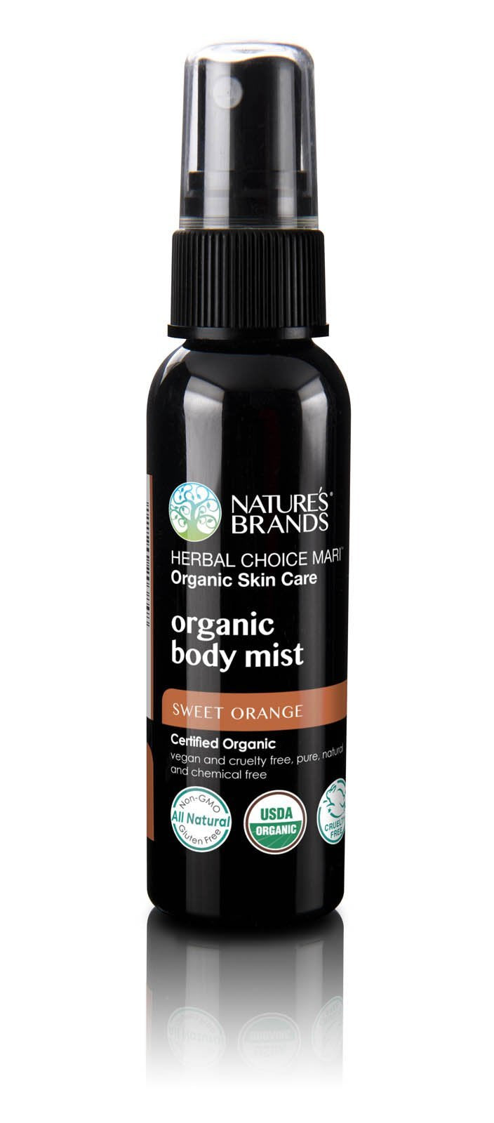 Herbal Choice Mari Organic Body Mist, Rose &amp; Ylang Ylang; 8floz BPA-Free Plastic