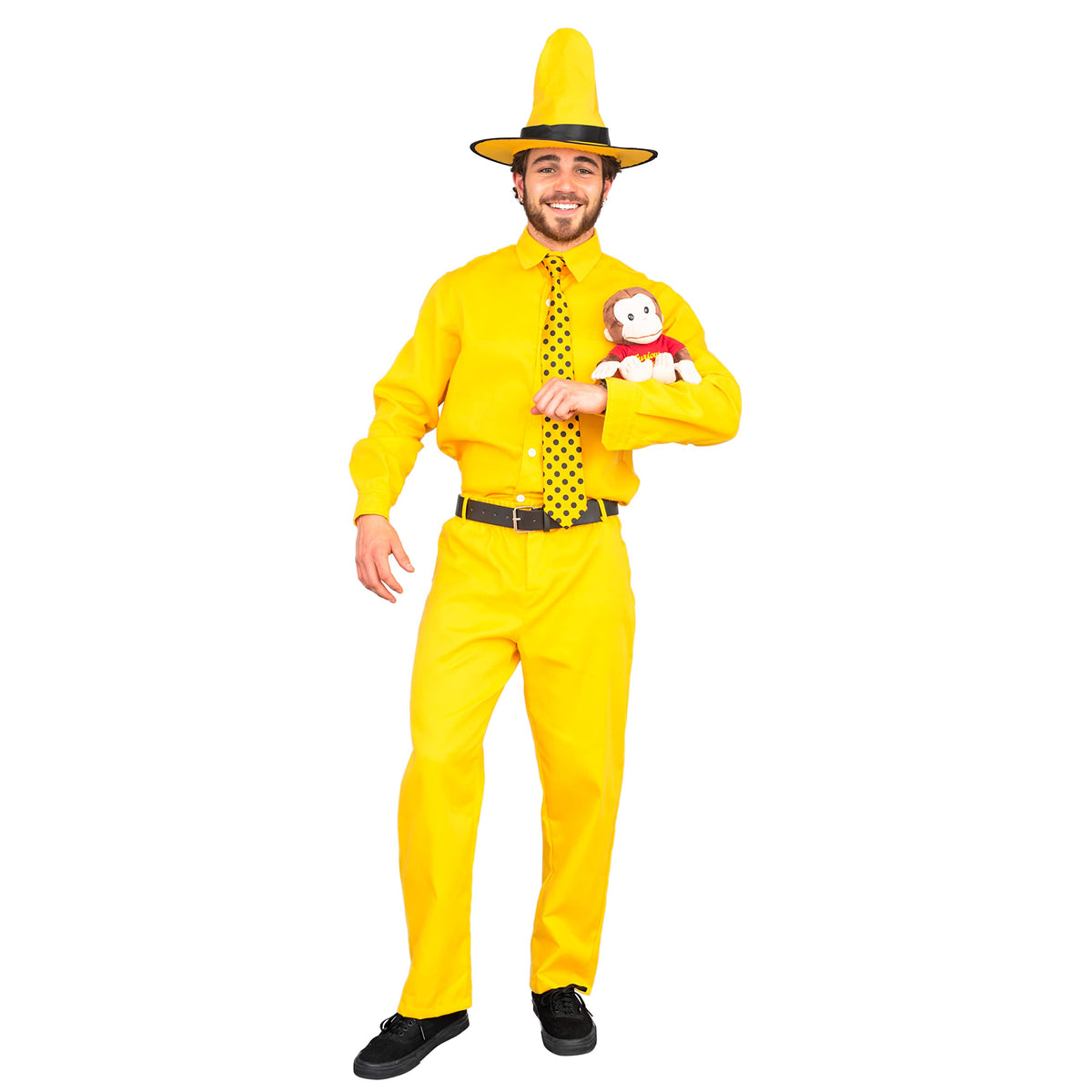 Deluxe Curious George Man In The Yellow Hat Costume Set