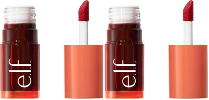 e.l.f. Sheer For It Blush Tint, Multi-Use, Long-Lasting Lip &amp; Cheek Makeup, Creates A Natural Flush Finish, Vegan &amp; Cruelty-Free, Plums Up