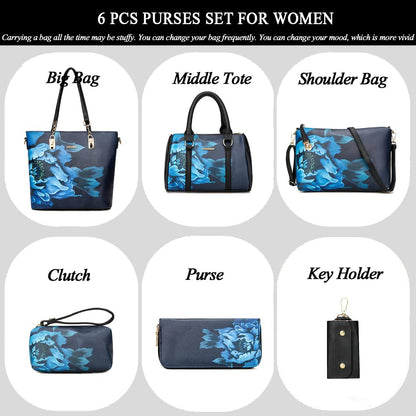 2E-youth Designer Purses and Handbags for Women Satchel Shoulder Bag Tote Top Handle Bag