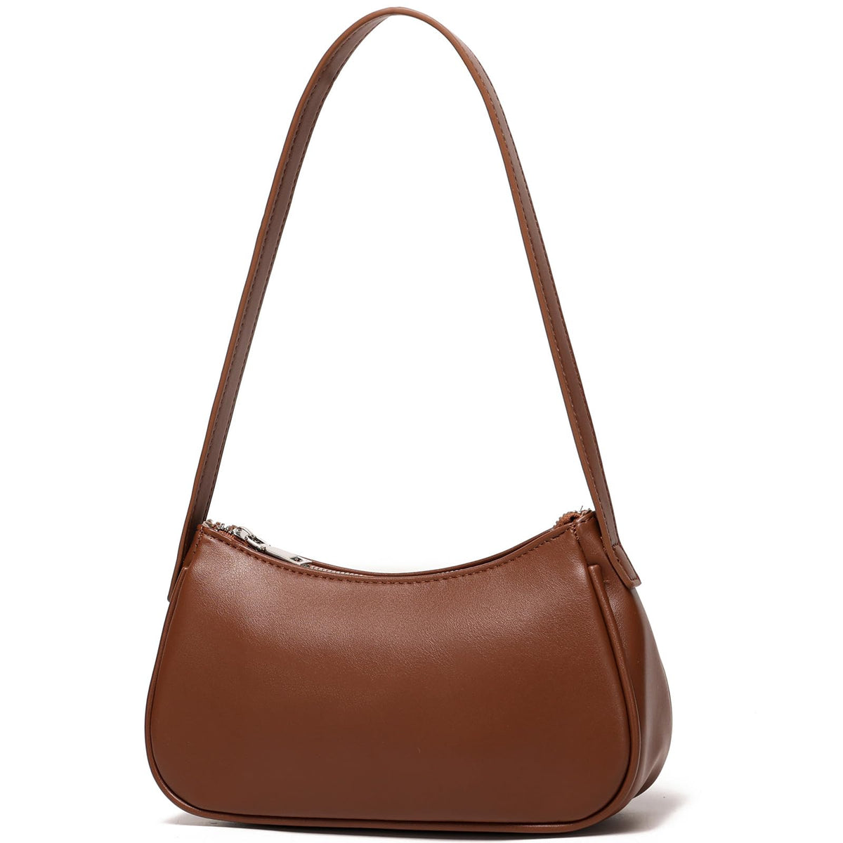 Small Shoulder Bag for Women Cute Mini Purse Trendy Vegan Leather Y2k Crescent Handbag