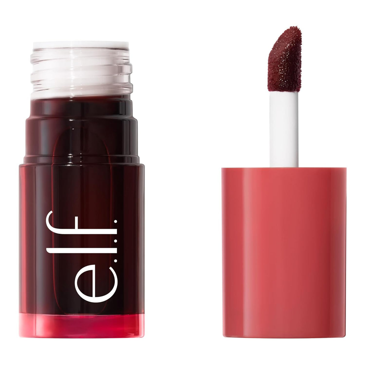 e.l.f. Sheer For It Blush Tint, Multi-Use, Long-Lasting Lip &amp; Cheek Makeup, Creates A Natural Flush Finish, Vegan &amp; Cruelty-Free, Plums Up