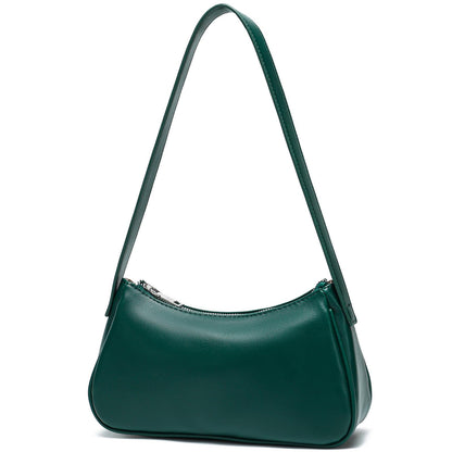 Small Shoulder Bag for Women Cute Mini Purse Trendy Vegan Leather Y2k Crescent Handbag