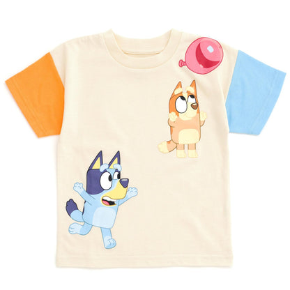 Bluey 3-Piece Kids Outfit Set - T-Shirt, Shorts &amp; Baseball Cap for Toddlers to Big Kids