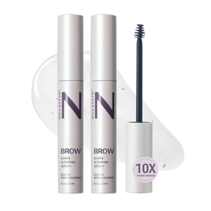 NULASTIN Shape Altering Eyebrow Serum - Brow Serum to Shape &amp; Define - Improves the Appearance of Sparse Eyebrows for a Fuller Look - Enriched with Hair-Strengthening Ingredients (0.1 Fl Oz)