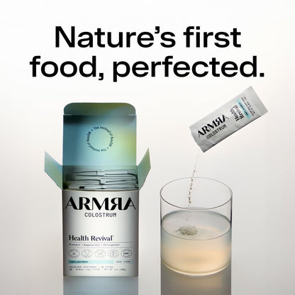 ARMRA Colostrum™ Powder | Blood Orange | Gut Health &amp; Bloating | Skin &amp; Hair | Immunity | Keto, Gluten &amp; Fat-Free | 30 Servings