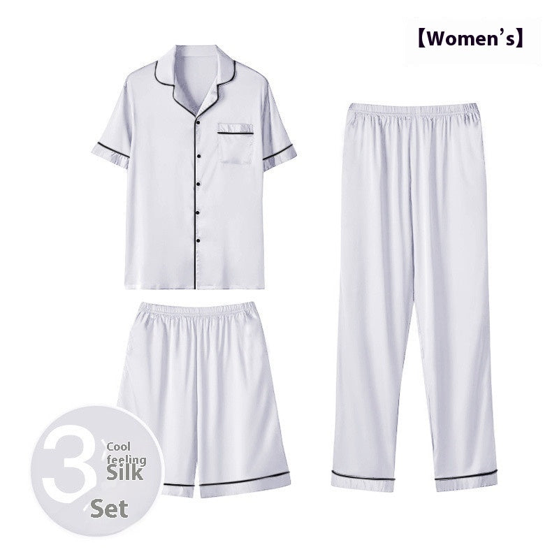 Ice Silk Home Wear Suit Men&