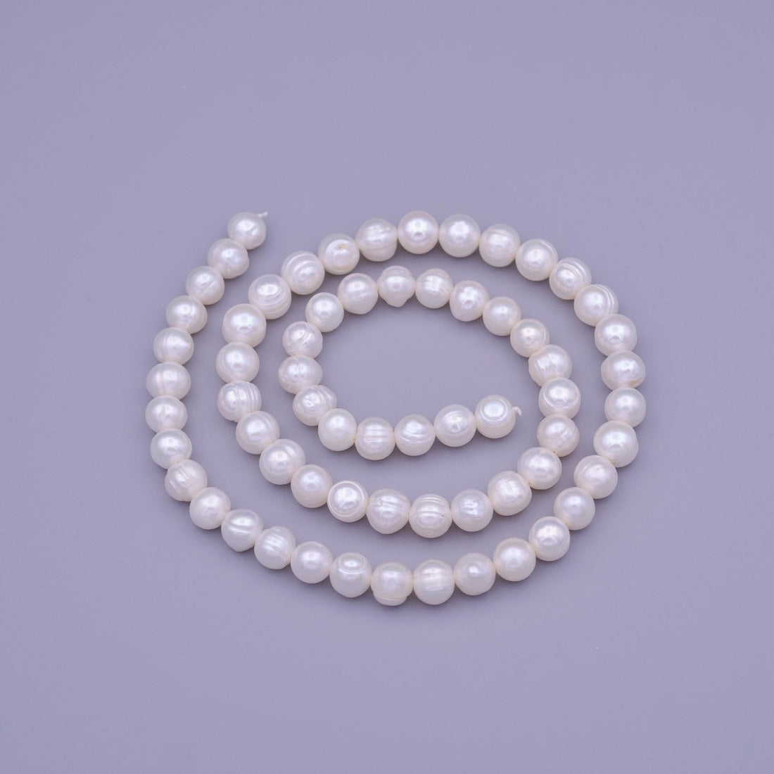 6.2mm AAA Natural White Round Freshwater Pearls 65pcs Full Strand | WA-1319 Clearance Pricing
