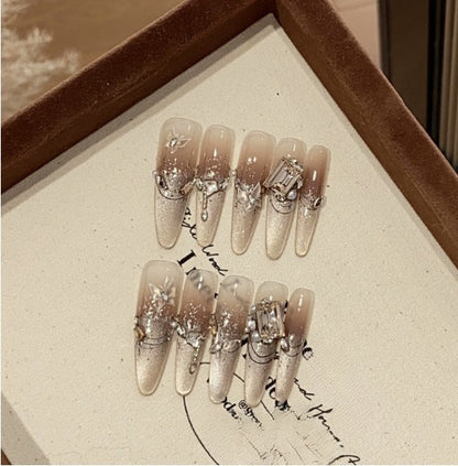 1034- Handmade press on nails fake nails removable