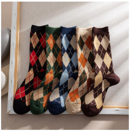 AutumnWinter Diamond-Patterned Women&