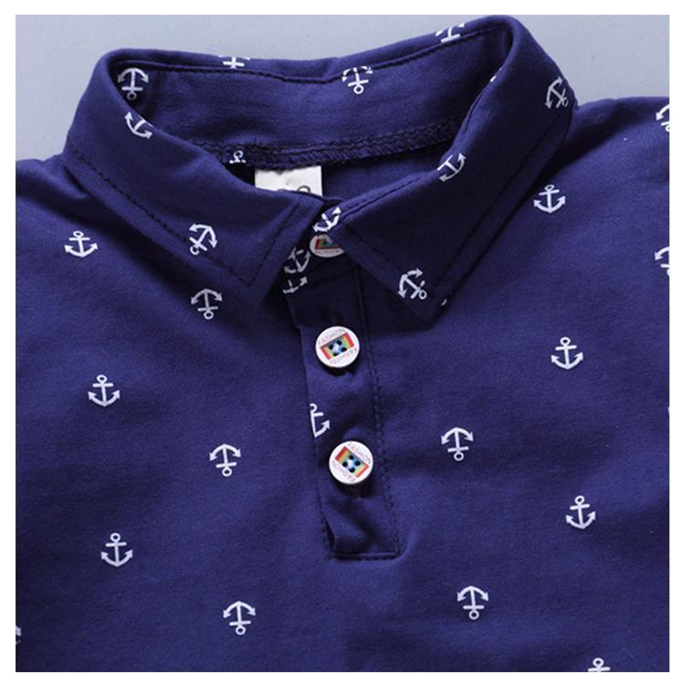 Modern Luxury Baby Boys T shirt And Shorts Anchor Printed Children&