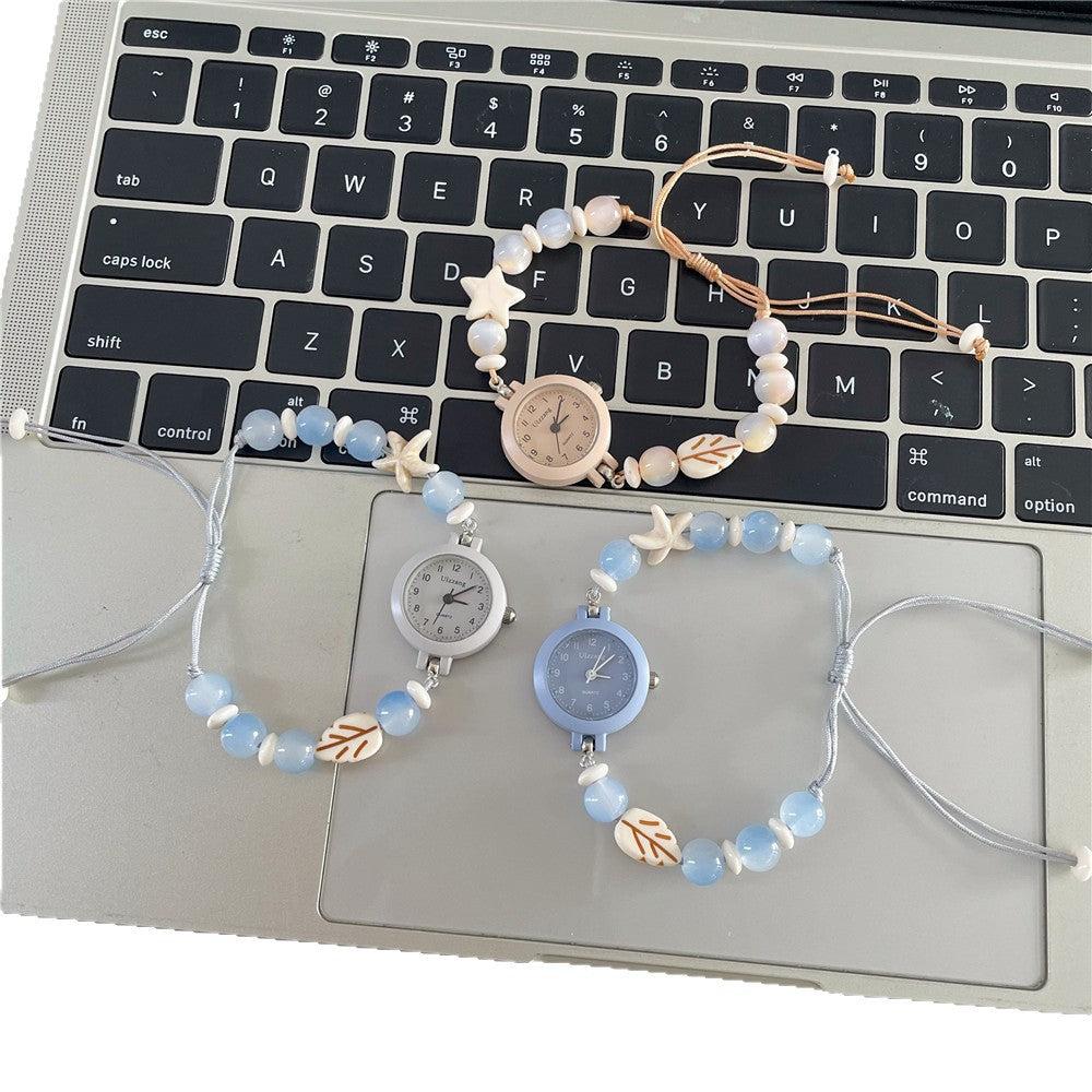 Creative Niche Unpopular Sweet Beaded Watch Ins Style High Appearance