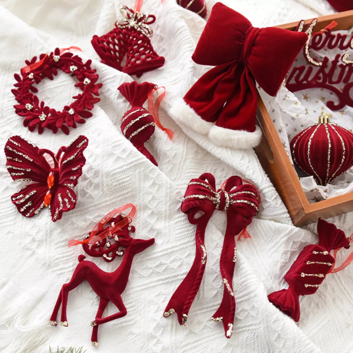 Christmas Velvet Hanging Ornament