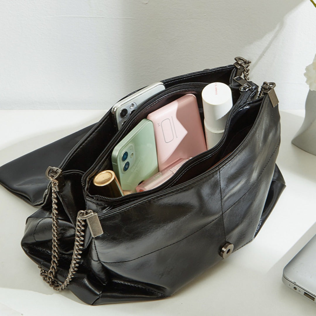 Crossbody shoulder quilted large capacity bag women, versatile commuter bag, chain crossbody bag, shoulder bag