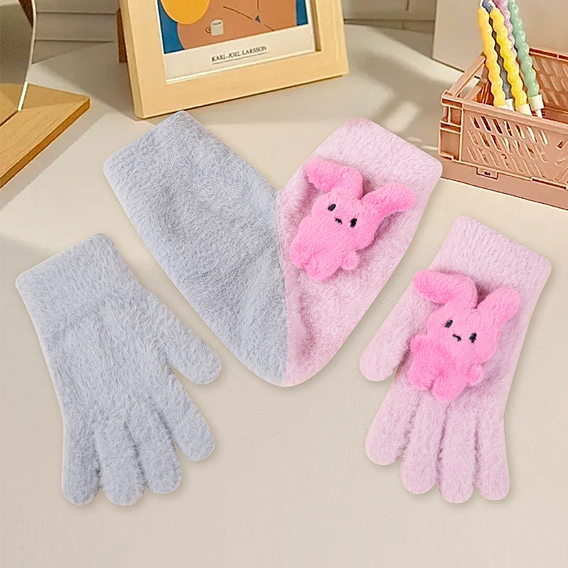 Fleece-lined, Windproof, Cute Cartoon Couple&
