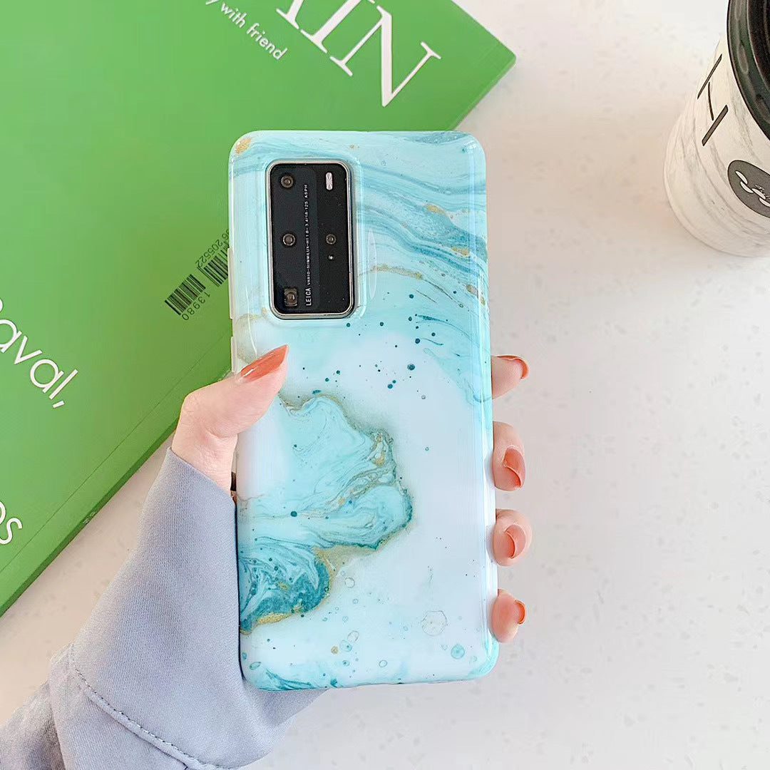 Marbled Huawei phone case