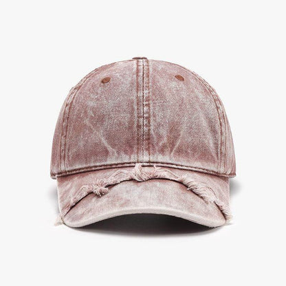 Fringe Adjustable Cotton Baseball Cap for Stylish Comfort