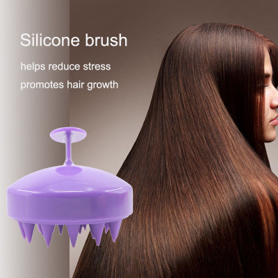 Silicone Scalp Brush for Cleaning and Massage