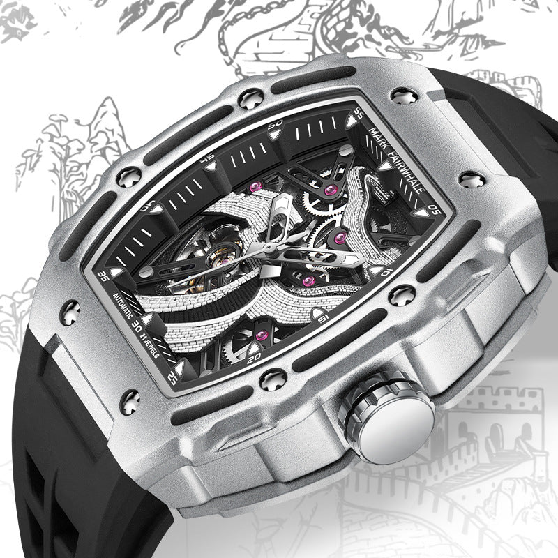 Openwork Carved Luminous Fully Automatic Mechanical Watch