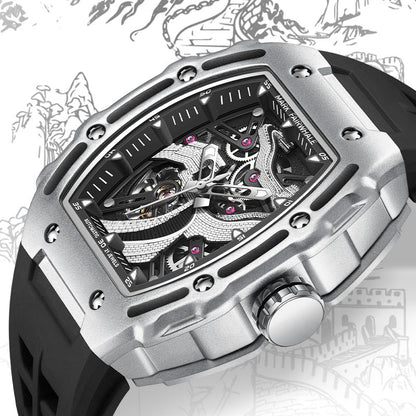 Openwork Carved Luminous Fully Automatic Mechanical Watch