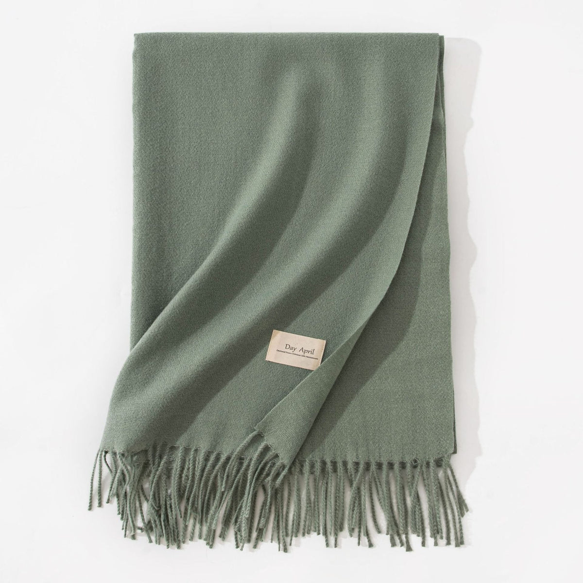 Pure Color Artificial Cashmere Scarf Women&