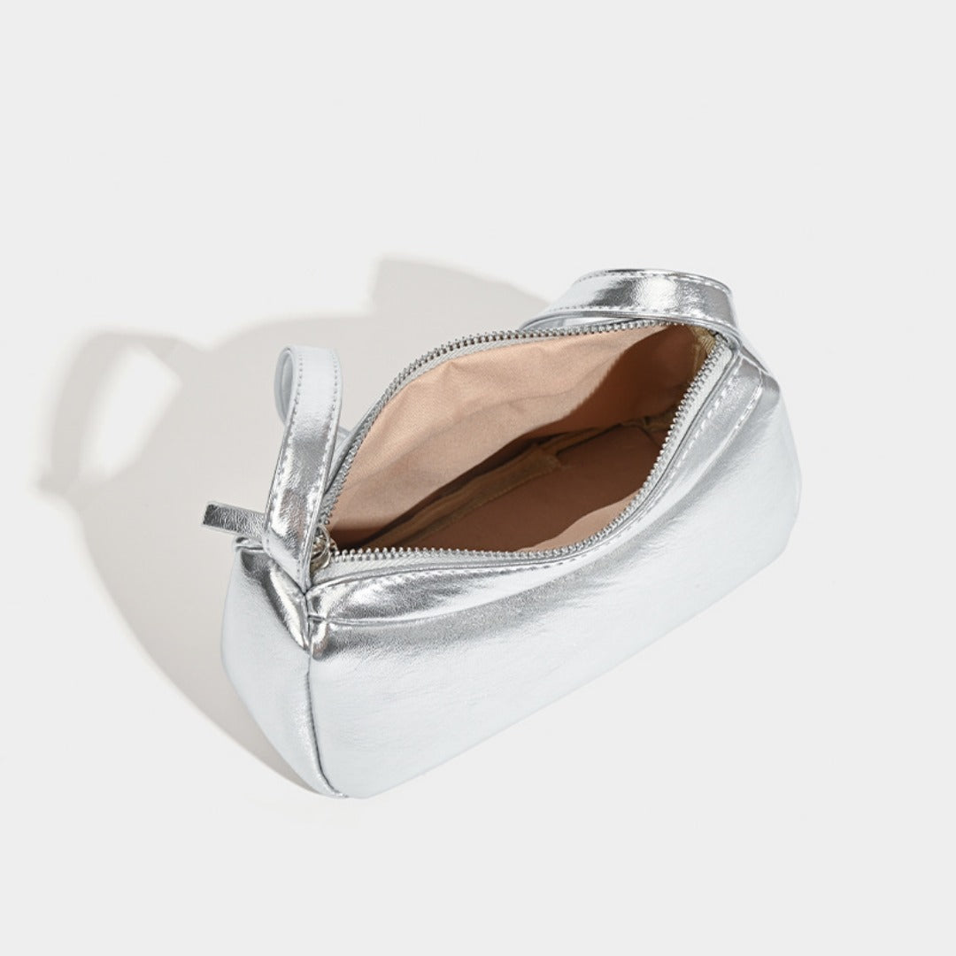 Silver small shoulder bag Design shoulder Bag, Bag Women&