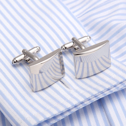 High Quality Plain Glossy Cufflinks French Western-style Clothes