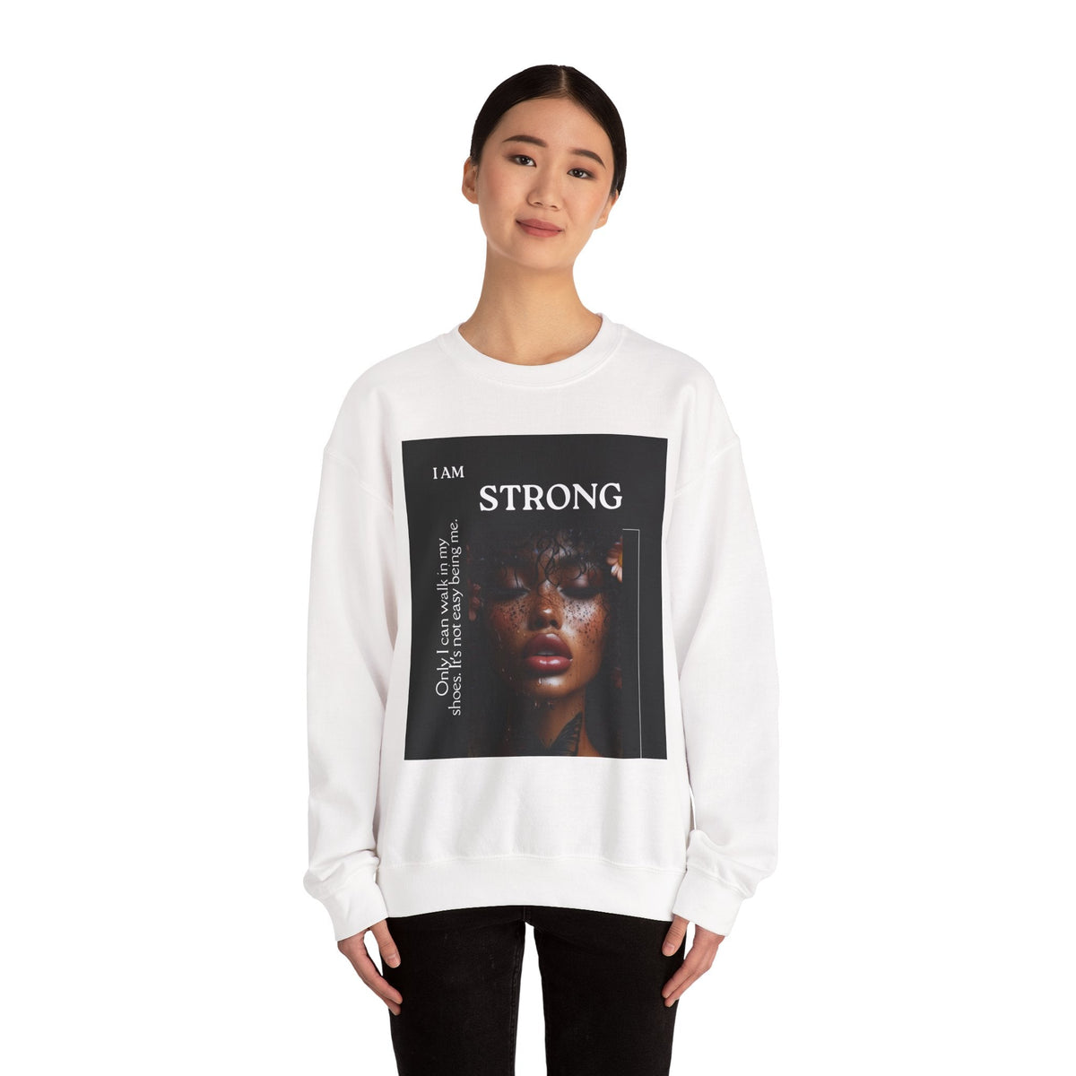 “I Am STRONG” Heavy Blend™ Crewneck