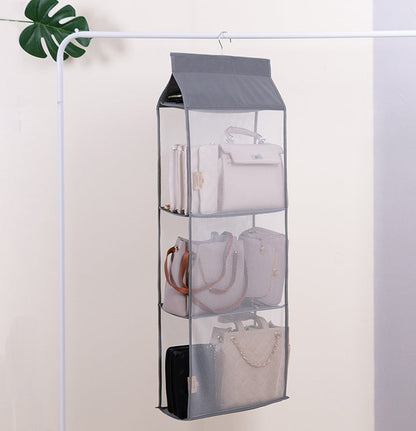 Foldable Multi-Layer Sundries Storage Rack 360 Degree Hanging Design