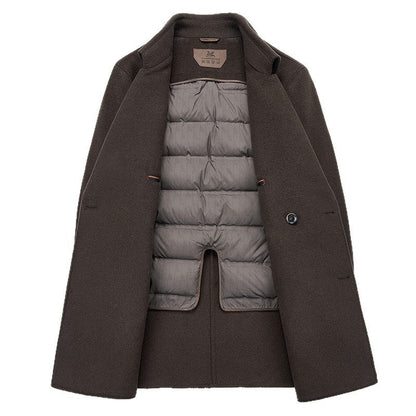 Double-sided Wool Overcoat Men&