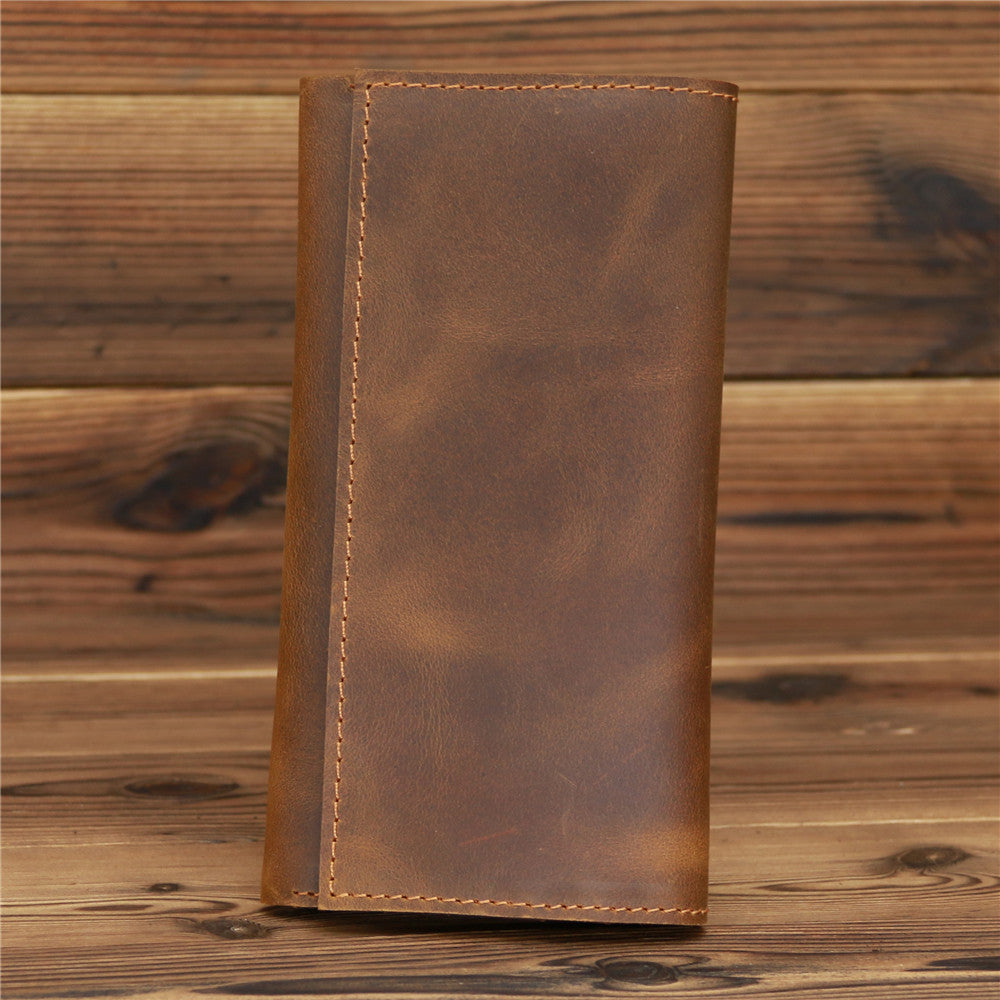 Retro Crazy Horse Leather Men&