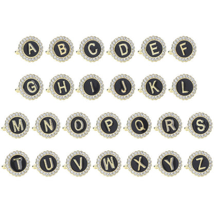 Round Diamond French Cufflinks Men&