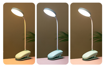 Bright LED Table Lamp Study Desk Reading Book Lamp Eye-care Bedside Bedroom Battery Desk Light For Student Office LED Stand Decorative Table Lamp Cute Study Lamps for Bedroom Décor