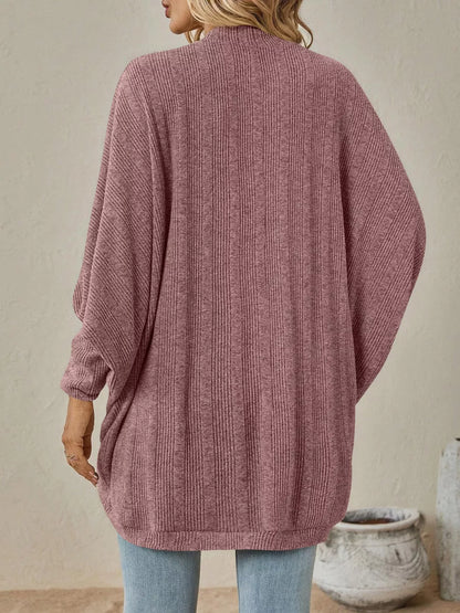 Casual Knit Open Front Cardigan
