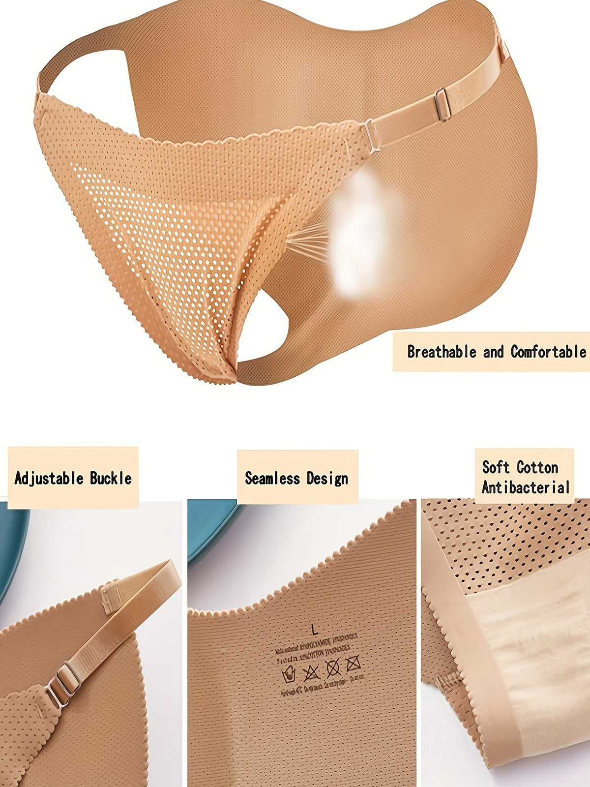 Invisible Boost Fake Butt Lifting Bikini Panties for Women – Ultra-Thin Breathable and Seamless Women&