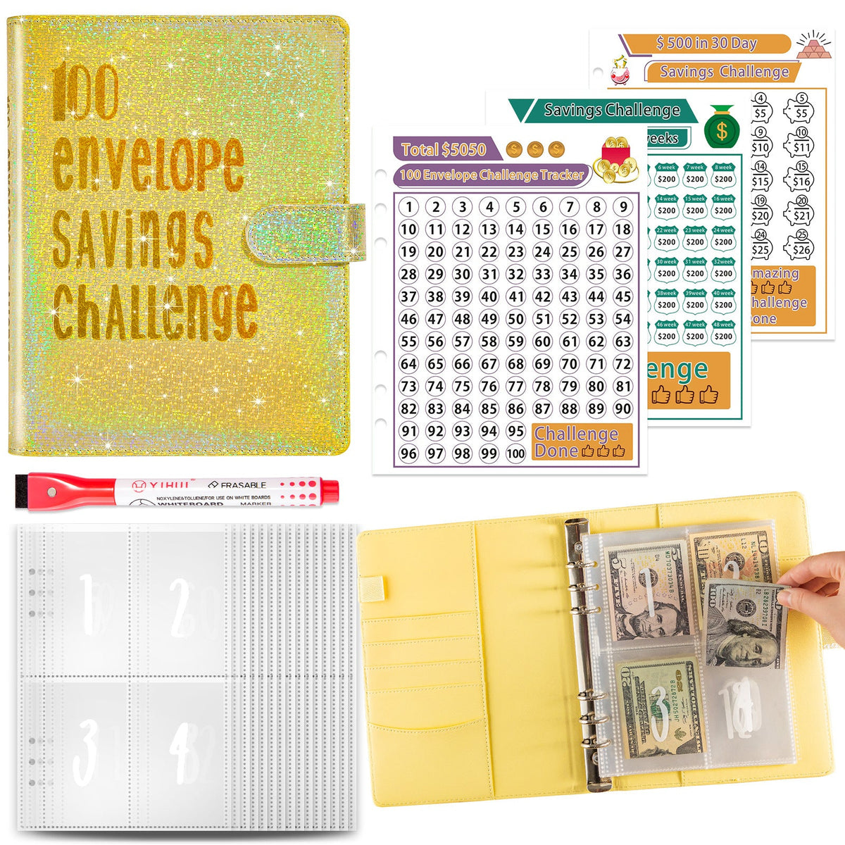 5A Money Saving Challenge Planner