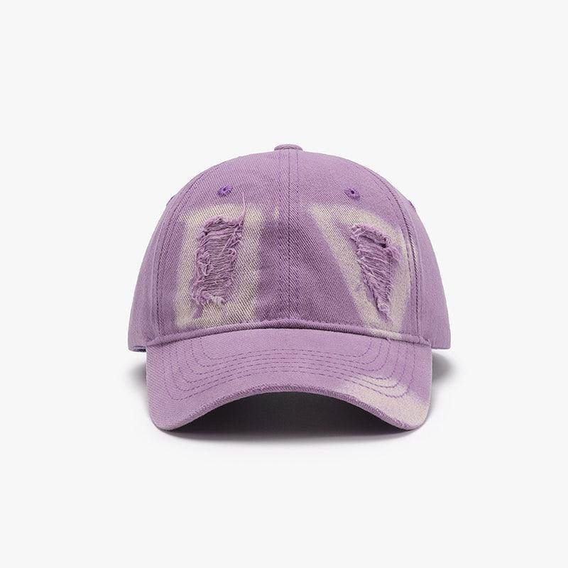 Distressed Cotton Baseball Cap for Casual Style and Comfort