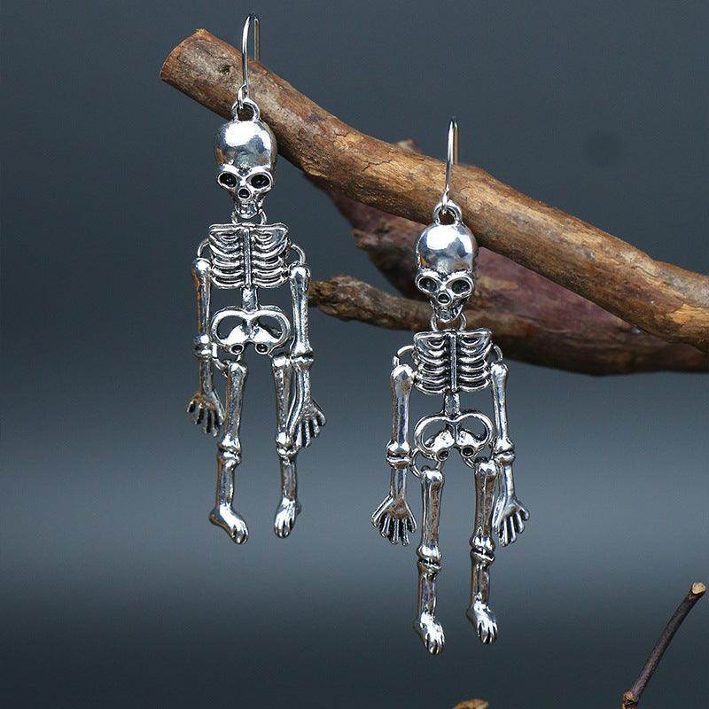 Skeleton Alloy Earrings for Stylish and Unique Looks