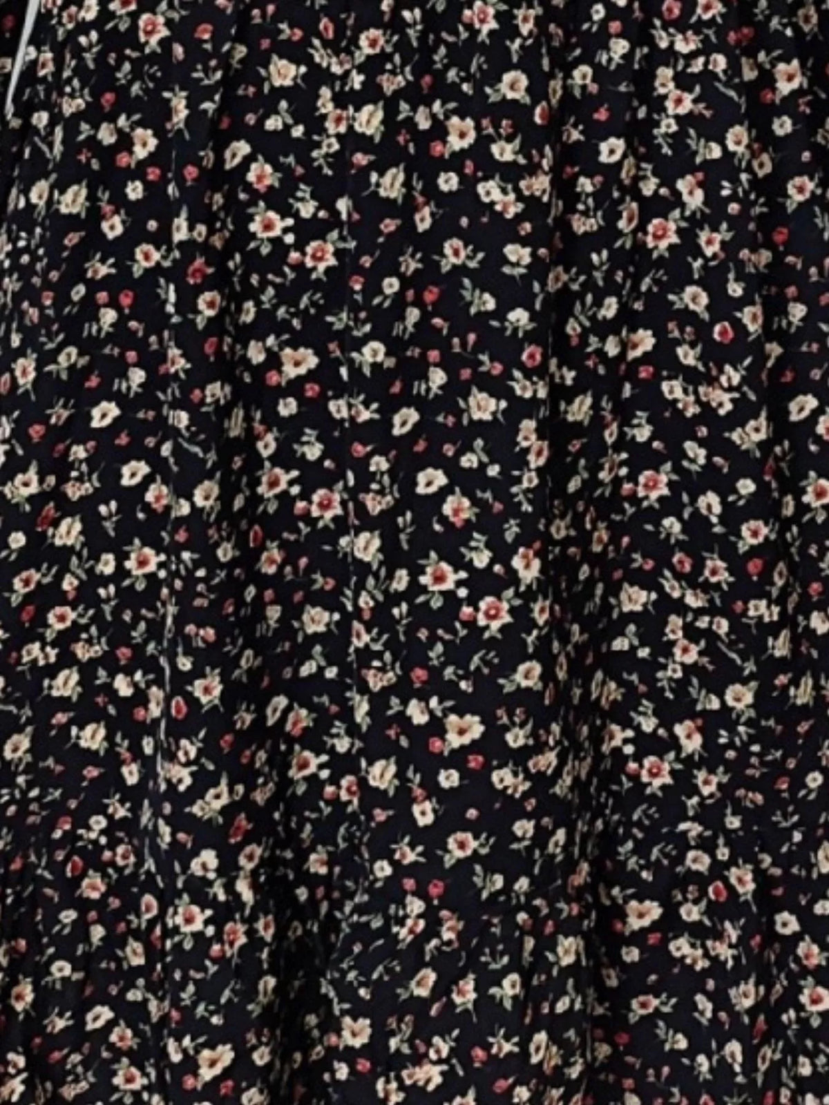 Floral V-Neck Balloon Sleeve Dress