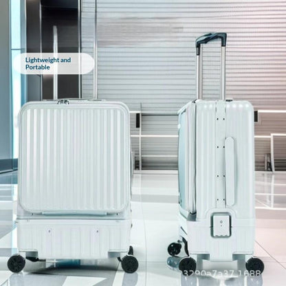 Multifunctional Side-opening High-capacity Suitcase With Dry-wet Separation And An Aluminum Frame