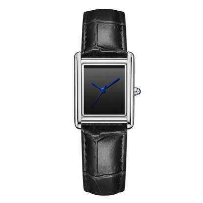 Couple Leather Watch Strap Simple Square Student&