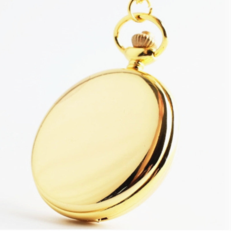 Glossy Pocket Vintage Quartz Flip Pocket Watch
