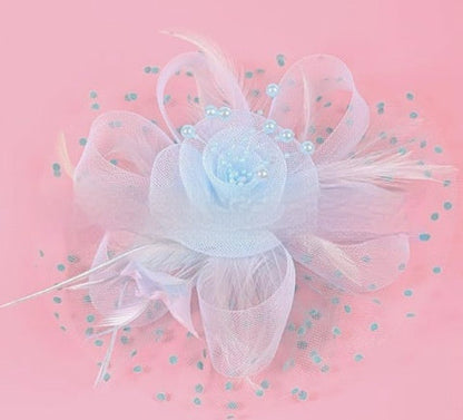 Headwear Bridal Hair Accessories Mesh Billycock Headband