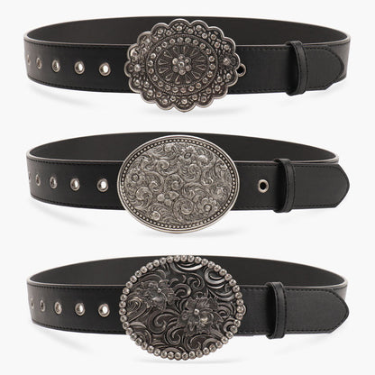 Retro Gem Black Belt Women&