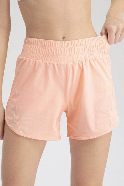 Elastic Waist Active Shorts for Comfortable Workouts
