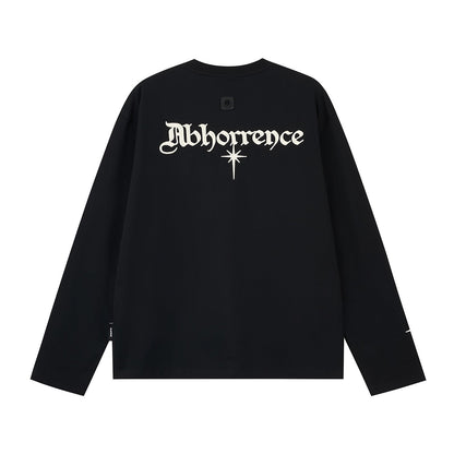 High-end Top American High-street Letter-embroidered Long-sleeve T-shirt For Men